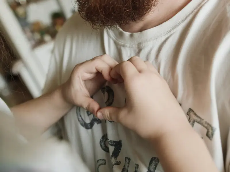 难得的父女漫画，暖cry~